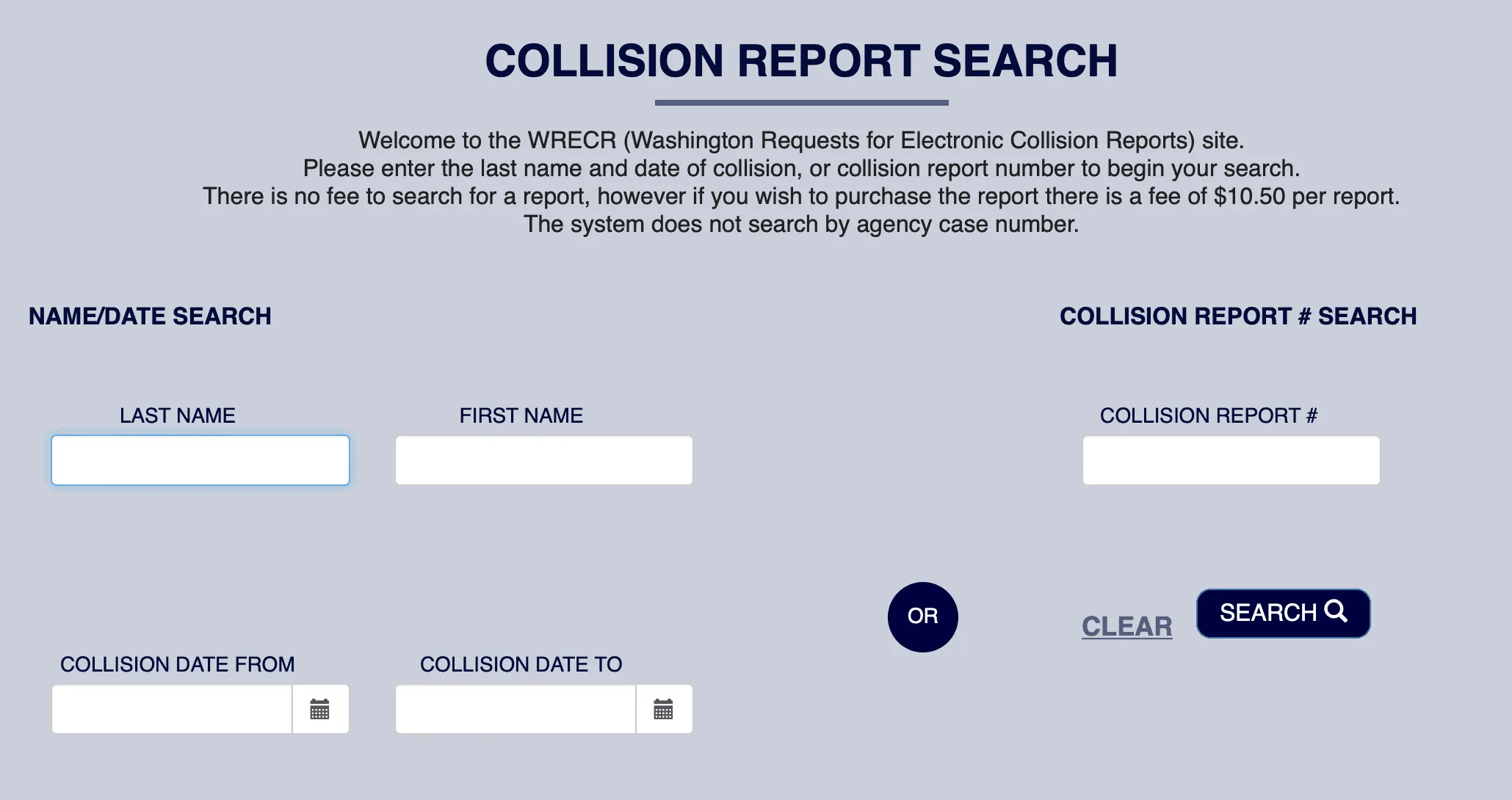 Brain Injury Lawsuit info - Request WSP police report