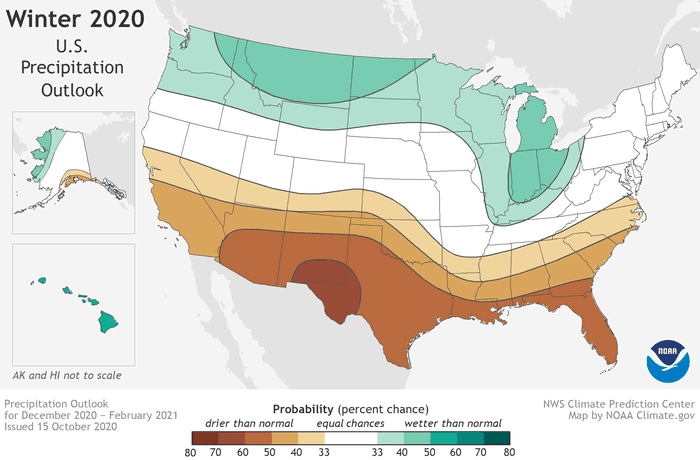 Winter 2020 US Precipitation Outlook