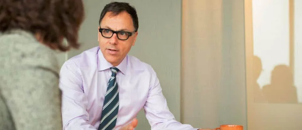 Attorney Kevin Coluccio with Client