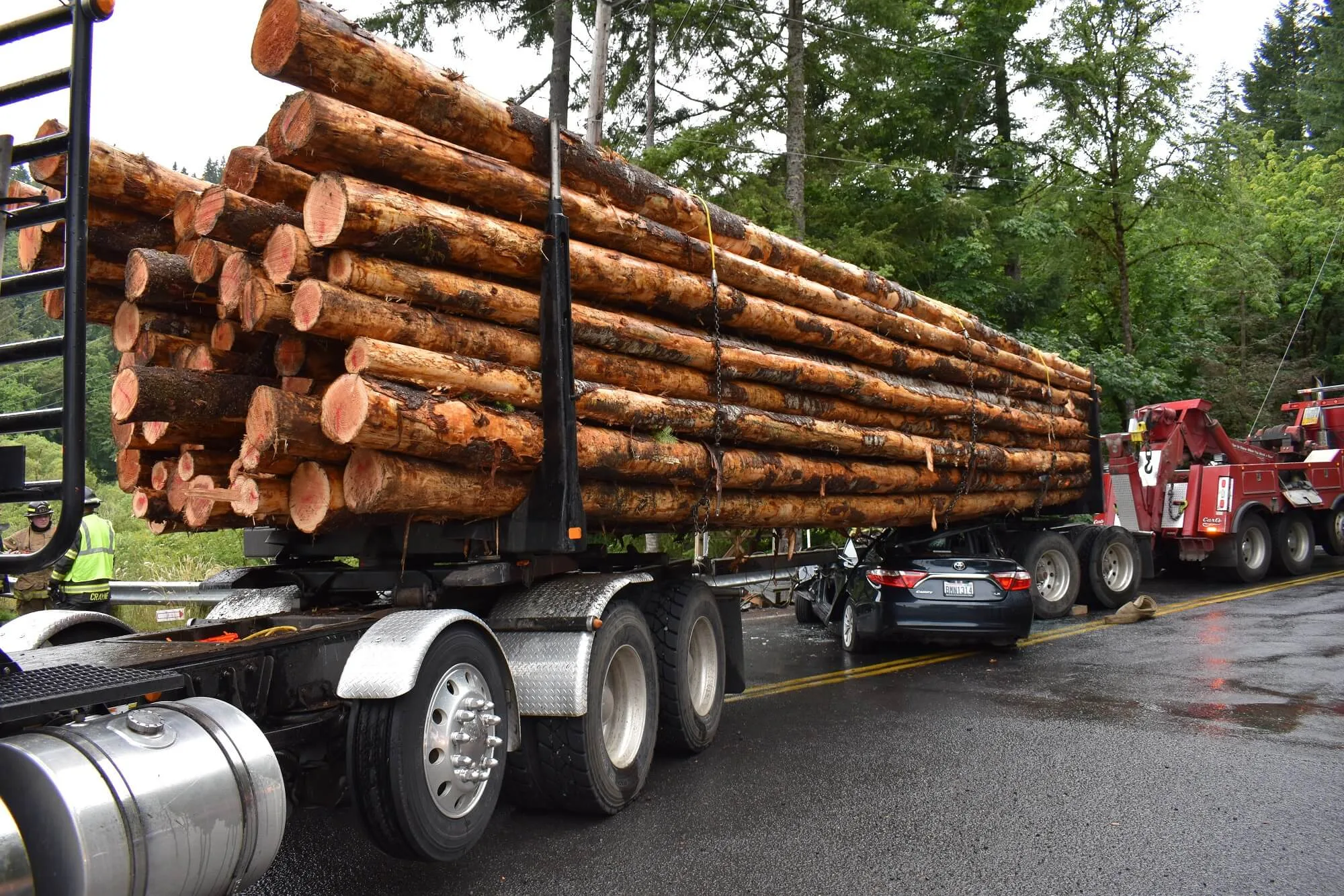 Log Truck Crash