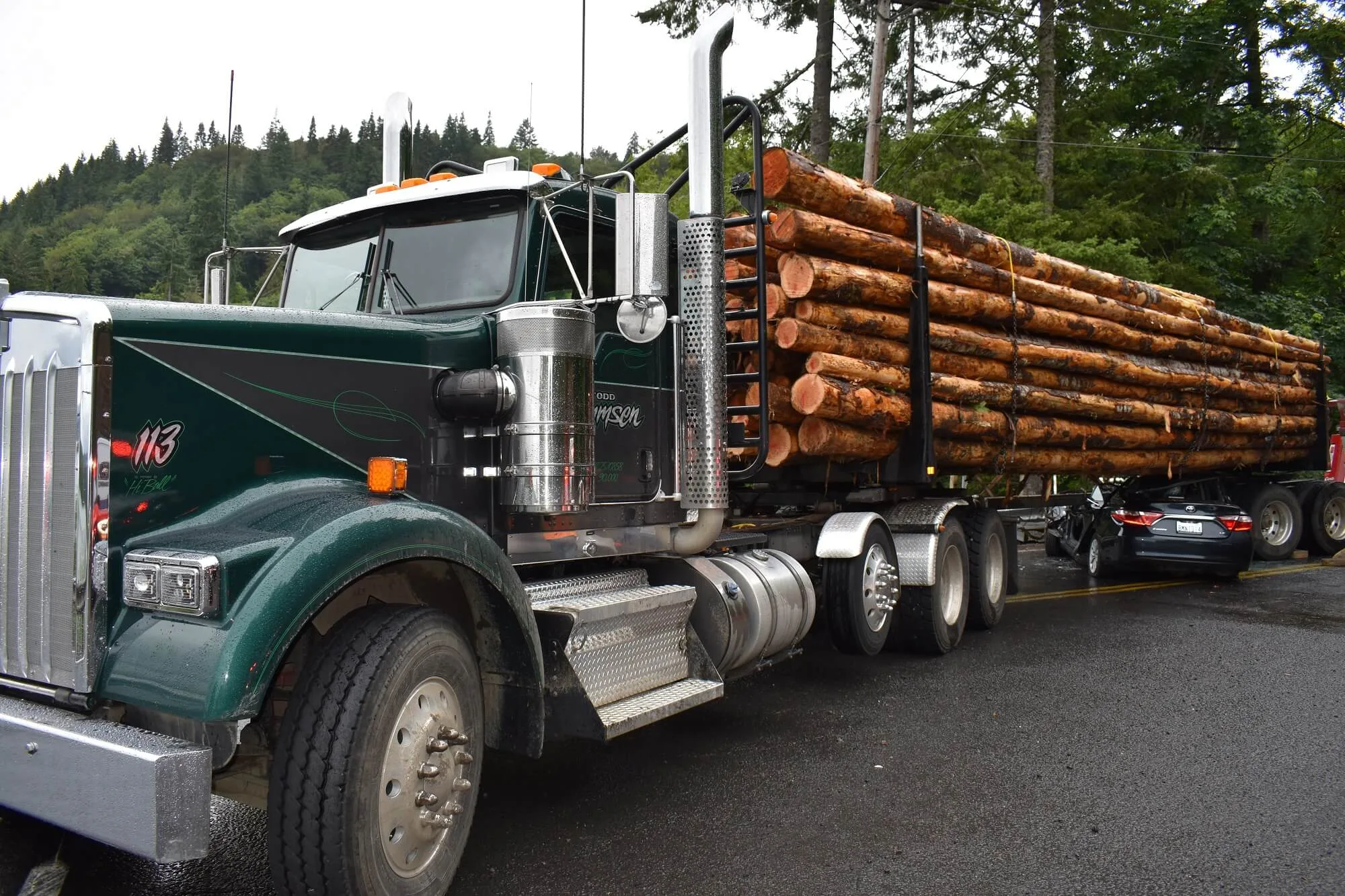 Logging Truck Accident