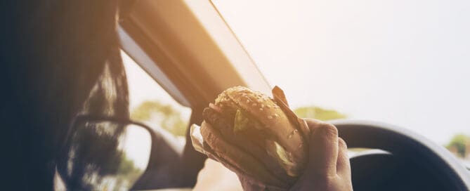 driving while eating